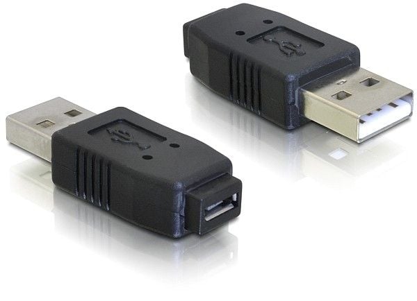 Delock - USB-adapter - USB (hane) till Mikro-USB typ AB (hona)