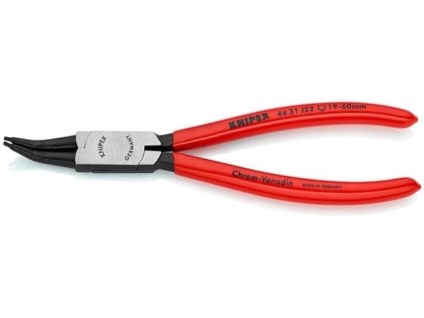 Knipex 44 31 J22, Låseringtang, Kromvanadiumstål, Plast, Rød, 180 mm, 140 g