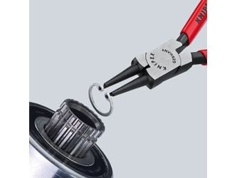 Knipex 44 31 J22, Låseringtang, Kromvanadiumstål, Plast, Rød, 180 mm, 140 g