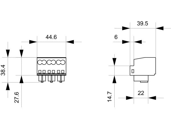 Siemens 3RA69202A Klemmblock 3polig 6 mm², 3P, 32 mm, 135 g, 113 mm, 98 mm, 47 mm