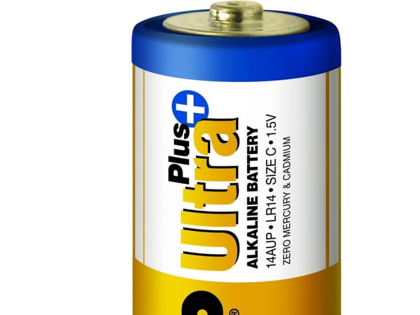 GP Batteries Ultra Plus Alkaline C, Kertakäyttöinen akku, C, Alkali, 1,5 V, 2 kpl, Monivärinen