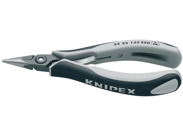 Knipex 34 32 130 ESD, 1 mm, 2,37 cm, Stål, Grå, 135 mm, 62 g