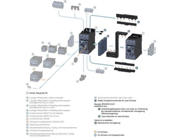 Siemens 3RT1936-4BA31 Parallellkontaktförbindelse 1 stk