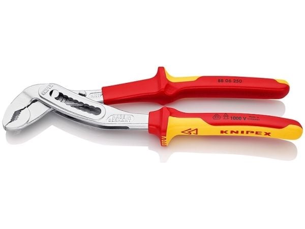 Knipex Alligator, Ponttipihdit, Kromi, Punainen, Keltainen, 250 mm, 374 g