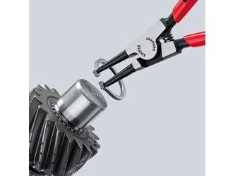 Knipex 46 31 A22, Låseringtang, Kromvanadiumstål, Plast, Rød, 185 mm, 133 g
