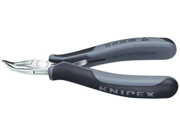 Knipex 35 42 115 ESD, Stål, Plast, Svart, Grå, 115 mm, 74 g