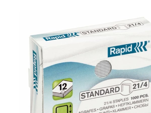 Rapid Standard - Stifter - 21/4 - 4 mm - galvanisert stål - pakke av 1000 - for Classic K2; Fashion Baby-Ray, F18, F30; Fashion StandUP Ultimate NX...
