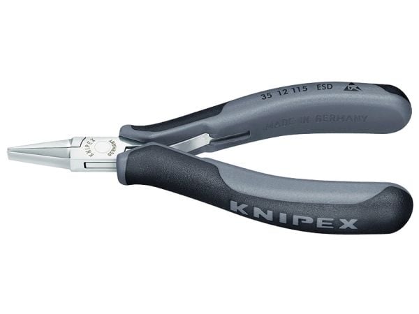 Knipex 35 12 115 ESD, Terästä, Muovi, Musta, Harmaa, 115 mm, 74 g