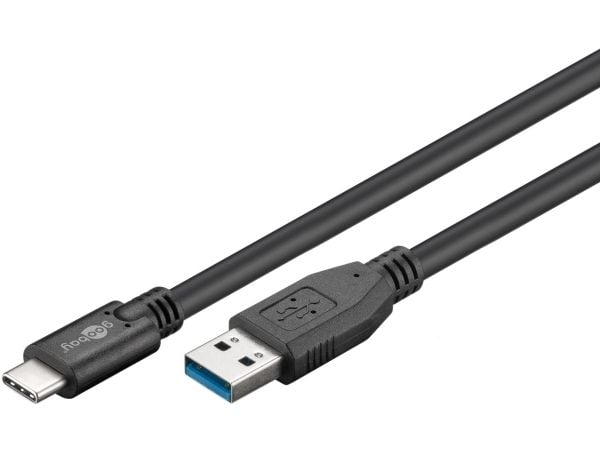 Synkroniser og opplad superhastighet USB-C™ til USB A 3.0 opladerkabel