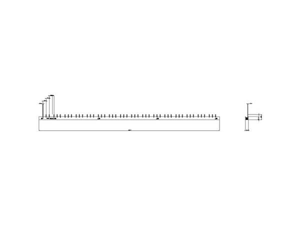 PIN Samleskinne 16mm² 3PH+HS L1016MM
