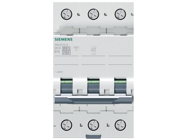 Siemens 5SL6313-6 Siemens Dig.Industr. linjan turvakytkin 3-napainen 13 A 400 V