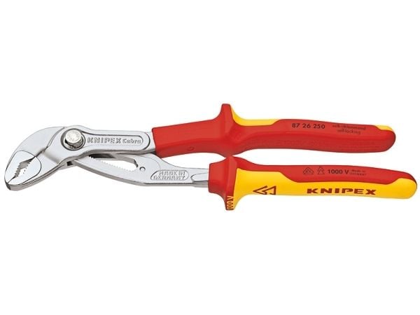 Knipex 87 26 250, Not-og-fjær-tang, 5 cm, 4,6 cm, Kromvanadiumstål, Rød, Gult, 250 mm