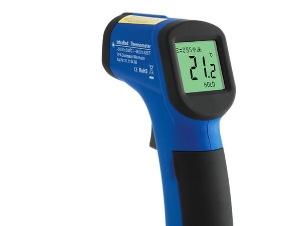 TFA-Dostmann ScanTemp 330, F, °C, -50 - 330 ° C, -58 - 626 ° F, 2 ° C, Rektangulär, 9 V