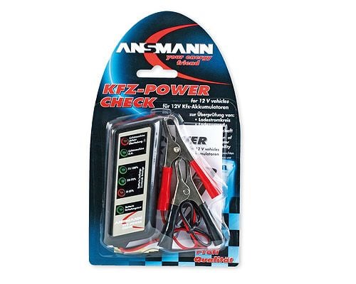 Ansmann Vehicle power check, Överspänningsskydd, Svart