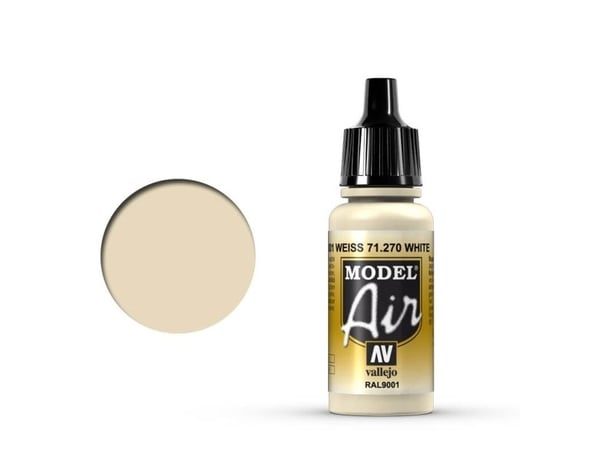 Vallejo 71.270, Valkoinen, Akryylimaali, Nestemäinen, 17 ml, 1 kpl |