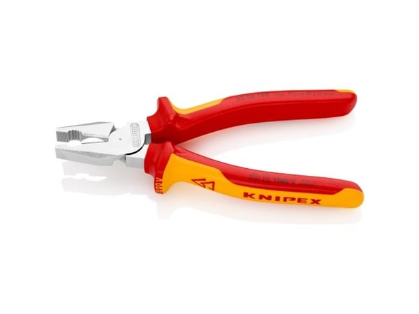 Knipex 02 06 180, 1,15 cm, 63 HRC, Punainen, Keltainen, 56 mm, 180 mm, 20 mm