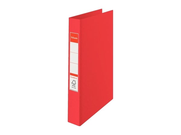 Esselte - Ringpärm - ryggbredd: 42 mm - för A4 (210 x 297 mm) - kapacitet: 190 ark - röd