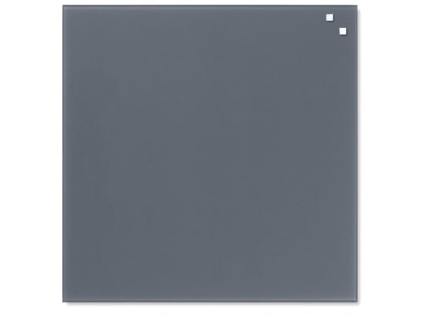 Magnetisk glastavle NAGA 45x45 cm grå