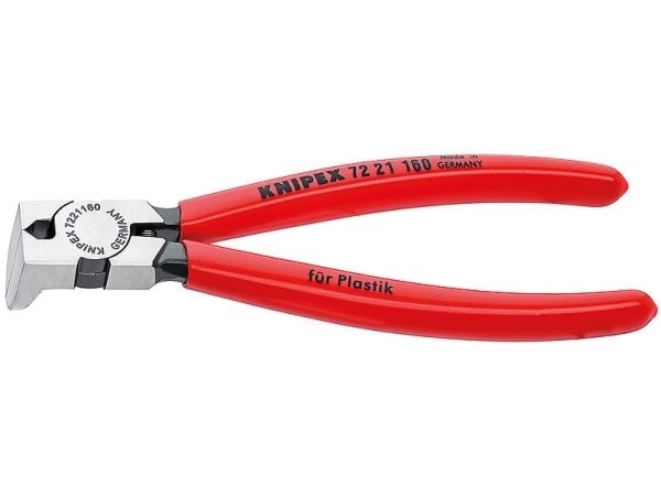 Knipex 72 21 160, Diagonal tang, Kromvanadiumstål, Plast, Rød, 160 mm, 165 g