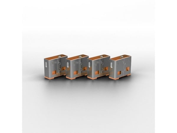 Lindy USB Port Blocker - USB-portsperrer - oransje (en pakke 10)