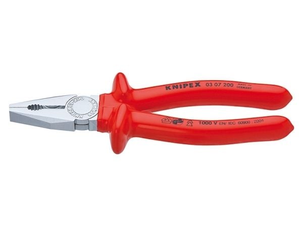 Knipex 03 07 200, Terästä, Punainen, 200 mm, 339 g