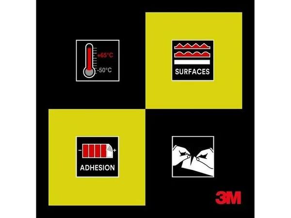 3M betongvevbånd Scotch® 399 50 m x 44 mm gul (L x B) 1 rull FT-5100-8172-0