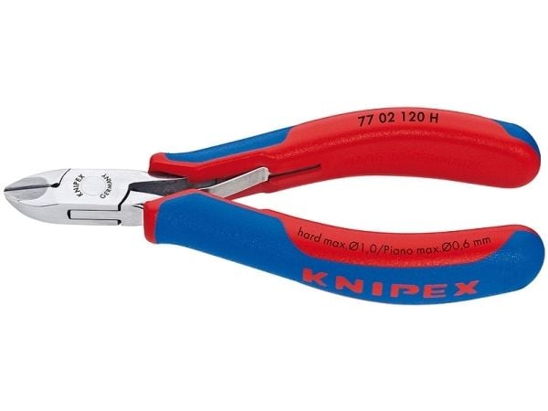 Knipex 77 02 120 H, Avbitartång, Plast, Blå, Röd, 120 mm, 85 g