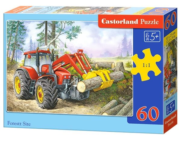 Castorland Forest Site 60 pcs, 60 stykker, Tegneserier, 5 år
