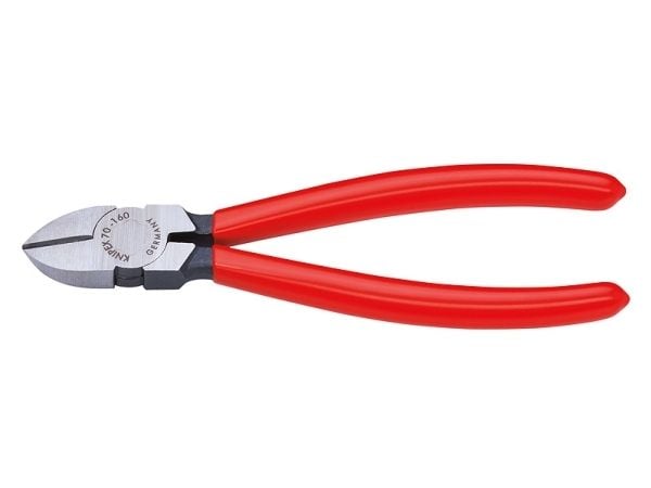 Knipex 70 01 160, Avbitartång, Kromvanadinstål, Plast, Röd, 160 mm, 171 g