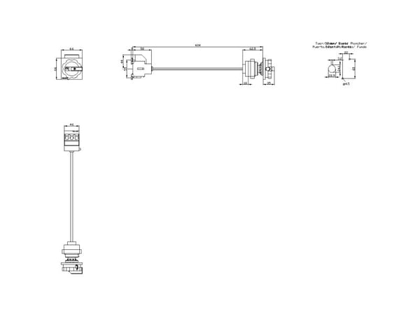 Röd, Gul 3-polig 16 mm² 32 A 690 V/AC Siemens 3LD22440TK53