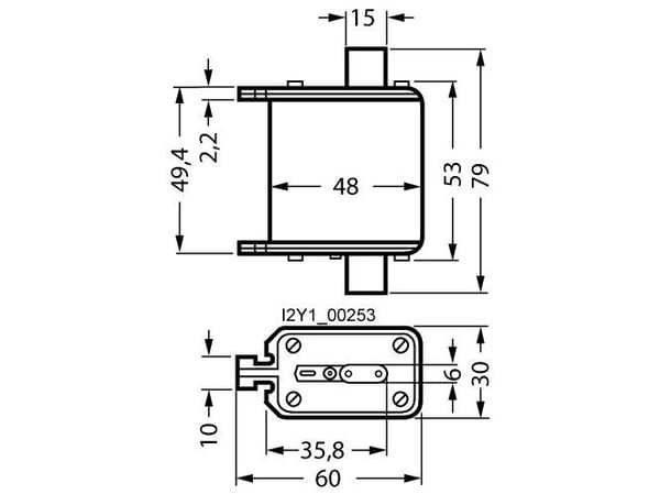 Siemens 3NE80181 Sikringsindsats Sikringsstørrelse = 0 63 A 690 V 3 stk