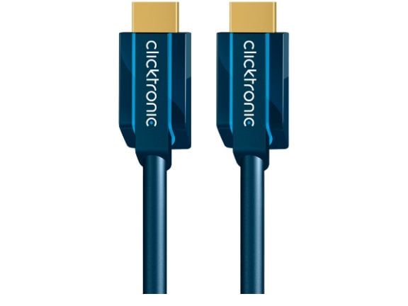 ClickTronic 20m High Speed HDMI, 20 m, HDMI Type A (Standard), HDMI Type A (Standard), 2,25 Gbit/sek., Blå ClickTronic 20m High Speed HDMI, 20 m, HDMI Type A (Standard), HDMI Type A (Standard), 2,25 Gbit/sek., Blå