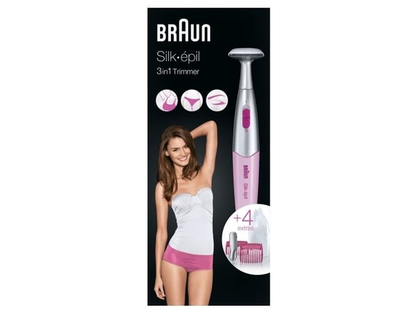 Braun 3in1 Hair Trimmer Silkpil Fg1100 Pink