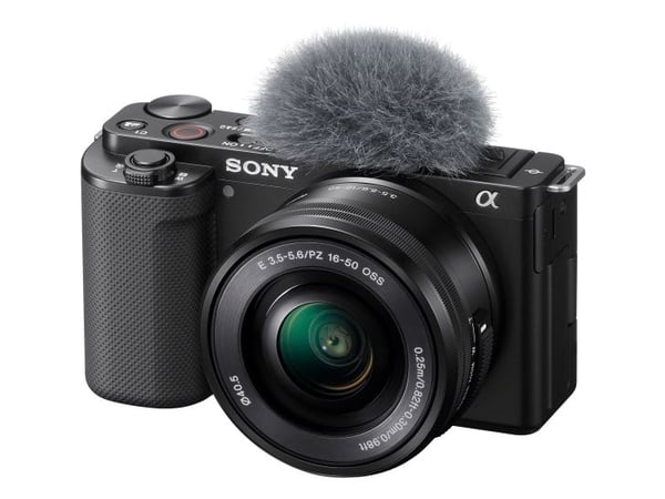 Sony a ZV-E10L - Digitalkamera - spegellöst - 24.2 MP - APS-C - 4 K / 30 fps - 3x optisk zoom 16-50mm Power Zoom-objektiv - Wireless LAN, Bluetooth...
