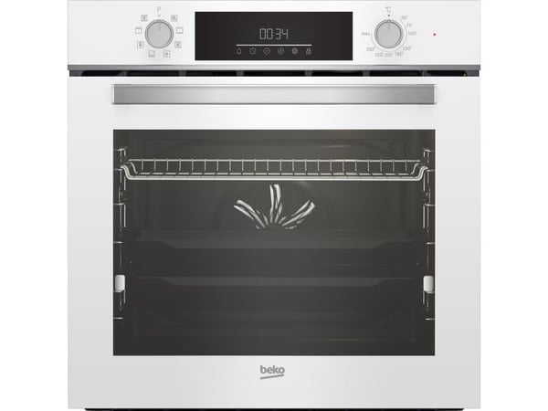 Beko BBIM14300WMS - Ovn - med dampfunksjon - innebygd - fordypning - bredde: 56 cm - dybde: 55 cm - høyde: 59 cm - med selvrens - Klasse A - hvit