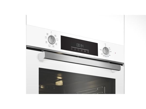 Beko BBIM14300WMS - Ovn - med dampfunksjon - innebygd - fordypning - bredde: 56 cm - dybde: 55 cm - høyde: 59 cm - med selvrens - Klasse A - hvit
