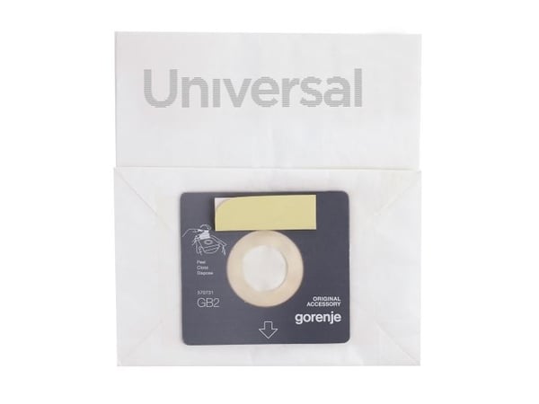 Gorenje GB2PBU, Trummdammsugare, Dammpåse, Vit, 165 mm, 210 mm, 50 mm