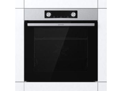 Gorenje Essential BO6735E02X - Ugn - inbyggd - fördjupning - bredd: 56 cm - djup: 55 cm - höjd: 59 cm - med självrengöring - Klass A - rostfritt stål