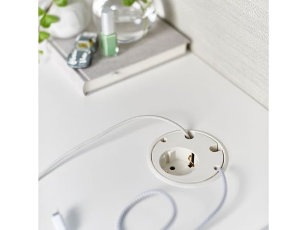 Kondator 935-PD11W, Perus, Valkoinen, 1 AC-pistorasia(a), Tyyppi F, Tyyppi F, 4 x cable feedthrough