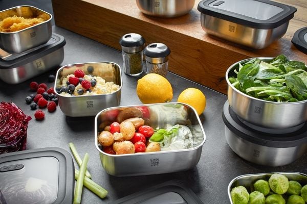 GEFU Provido, Skål, Rektangulär, 600 l, Rostfritt stål, Rostfritt stål, 300 ° C