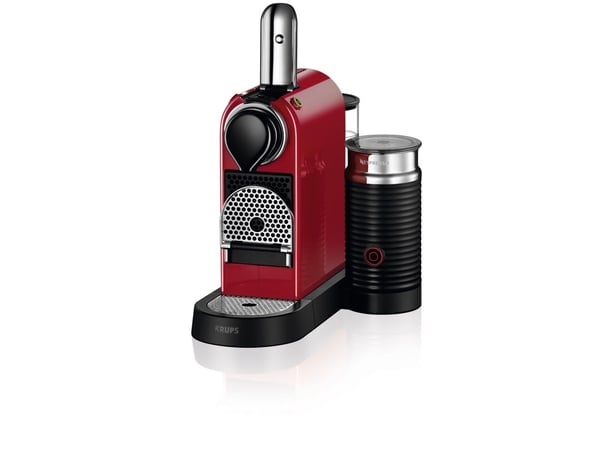 Krups Nespresso XN7615, Kuddmatad kaffebryggare, 1 l, Kaffekapslar, 1710 W, Röd