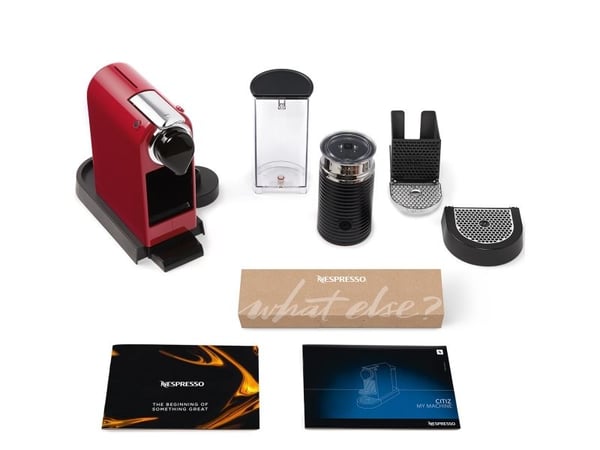 Krups Nespresso XN7615, Kuddmatad kaffebryggare, 1 l, Kaffekapslar, 1710 W, Röd