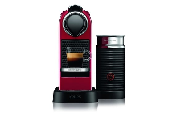 Krups Nespresso XN7615, Kuddmatad kaffebryggare, 1 l, Kaffekapslar, 1710 W, Röd