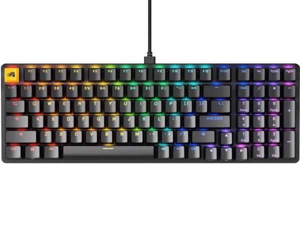 Glorious PC Gaming Race GMMK 2, 96%, Koblet med ledninger (ikke trådløs), USB, Mekanisk nøkkelbryter, RGB LED, Sort