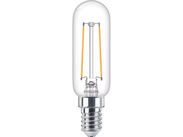 Philips Special - LED-glödlampa - form: T25L - klar finish - E14 - 2.1 W (motsvarande 25 W) - klass E - varmt vitt ljus - 2700 K