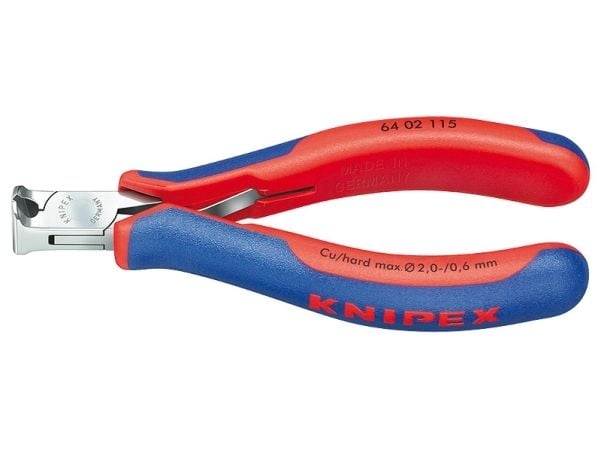 Knipex 64 02 115, Ändavbitartång, Stål, Blå, Röd, 115 mm, 94 g