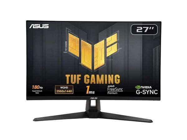 ASUS TUF Gaming VG27AQ3A - LED-skjerm - gaming - 27" - 2560 x 1440 QHD @ 180 Hz - IPS - 250 cd/m² - 1000:1 - HDR10 - 1 ms - 2xHDMI, DisplayPort - h...