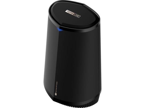 TOTOLINK T20, Wi-Fi 5 (802.11ac), Tri-band (2.4 GHz / 5 GHz / 5 GHz), Ethernet/bredbåndsforbindelse, Sort, Frittstående router
