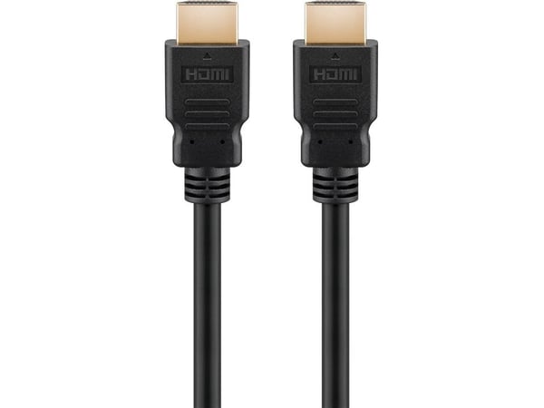 Goobay 61150, 1 m, HDMI Type A (Standard), HDMI Type A (Standard), 3D, 10,2 Gbit/sek., Svart