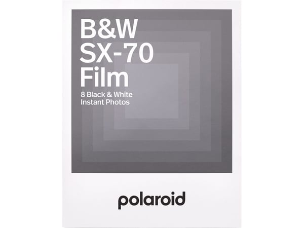 Polaroid – Mustavalkoinen pikakuvafilmi (instant film) – SX-70 – ASA 160 – 8 kuvaa